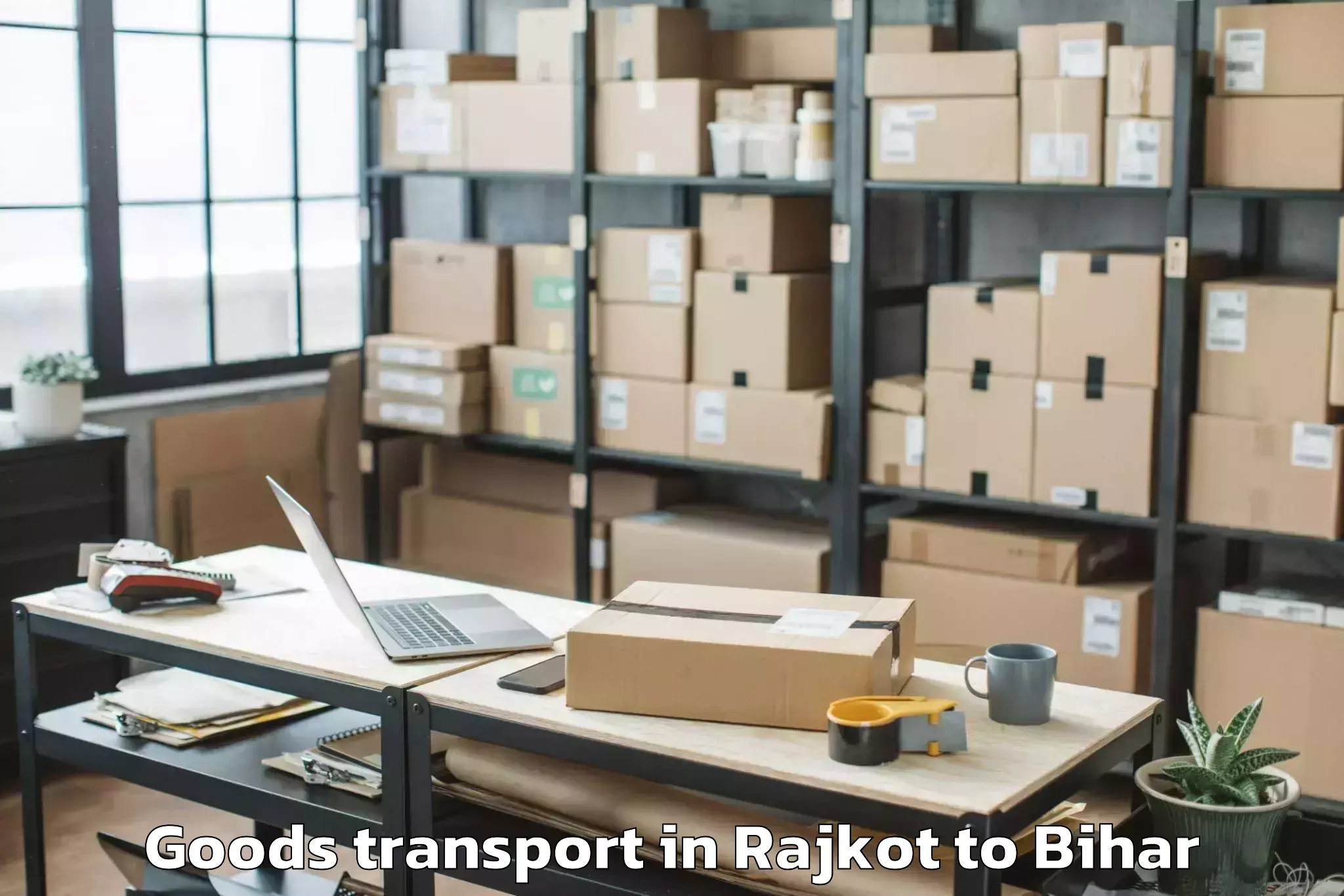 Discover Rajkot to Marauna Goods Transport